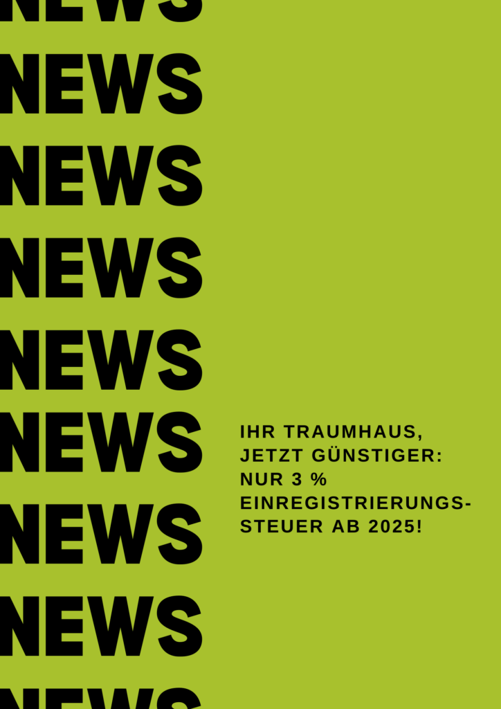 Reform der Einregistrierungssteuer in der Wallonie: Was Käufer jetzt wissen müssen
